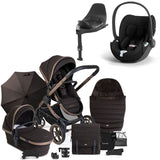 iCandy Peach 7 Travel System Bundle with Cybex Cloud T iSize Car Seat & Base - Pecan