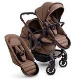 iCandy Peach 7 Double Travel System Bundle with Maxi-Cosi Pebble 360 Pro2 iSize Car Seat & Base - Coco