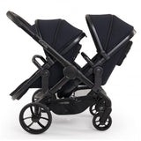iCandy Peach 7 Twin Pushchair Travel System Bundle with Maxi-Cosi Cabriofix iSize Car Seat & Base - Black Edition
