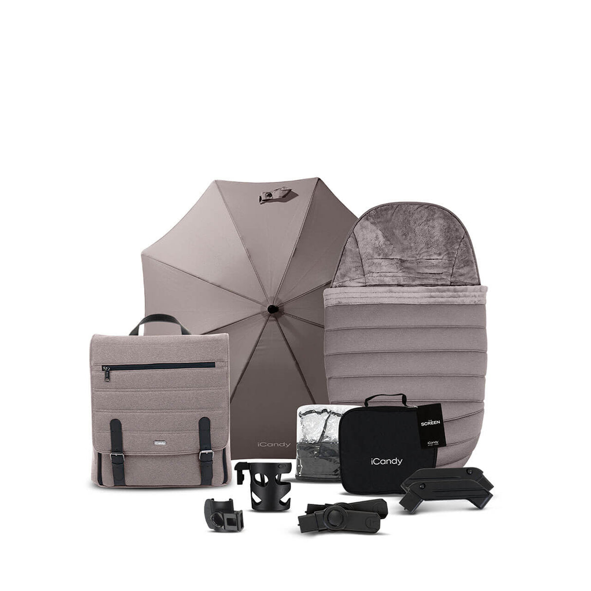 iCandy Peach 7 Travel System Bundle with Maxi-Cosi Cabriofix iSize Car Seat & Base - Porcini