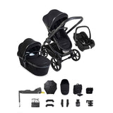iCandy Peach 8 Maxi-Cosi Cabriofix iSize Car Seat & Base Bundle - Black