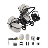 iCandy Peach 8 Maxi-Cosi Cabriofix iSize Car Seat & Base Bundle - Taupe