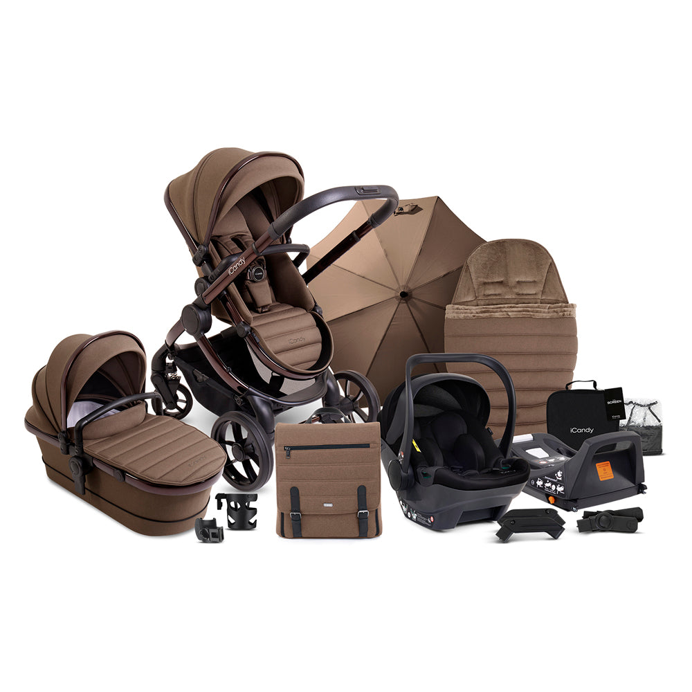 iCandy Peach 7 Travel System Bundle with Cocoon i-Size Car Seat & Base - Coco