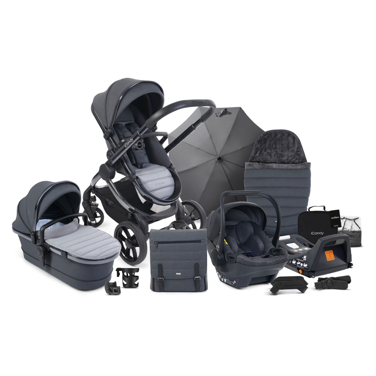 iCandy Peach 7 Travel System Bundle with Cocoon i-Size Car Seat & Base - Truffle