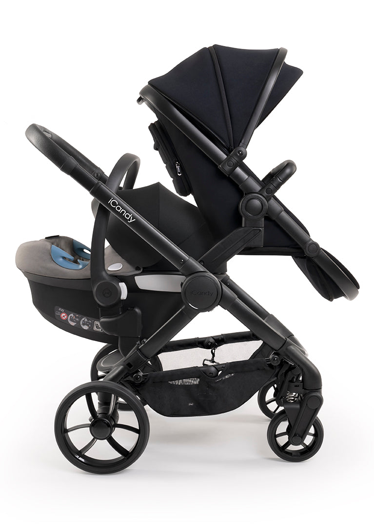 iCandy Peach 7 Double Pushchair - Black Edition