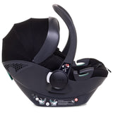 iCandy Peach 7 Twin Pushchair Travel System Bundle with Cocoon iSize Car Seat & Base - Black Edition