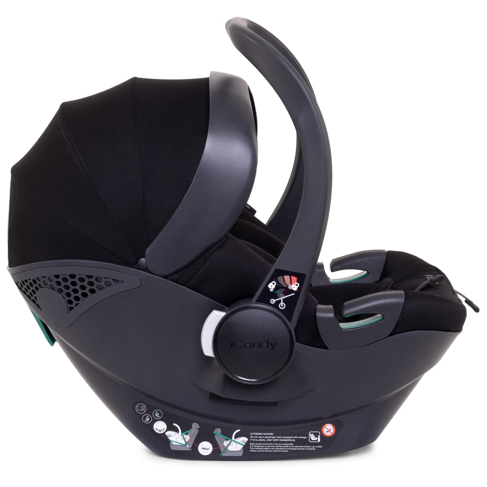 iCandy Peach 7 Twin Pushchair Travel System Bundle with Cocoon iSize Car Seat & Base - Coco