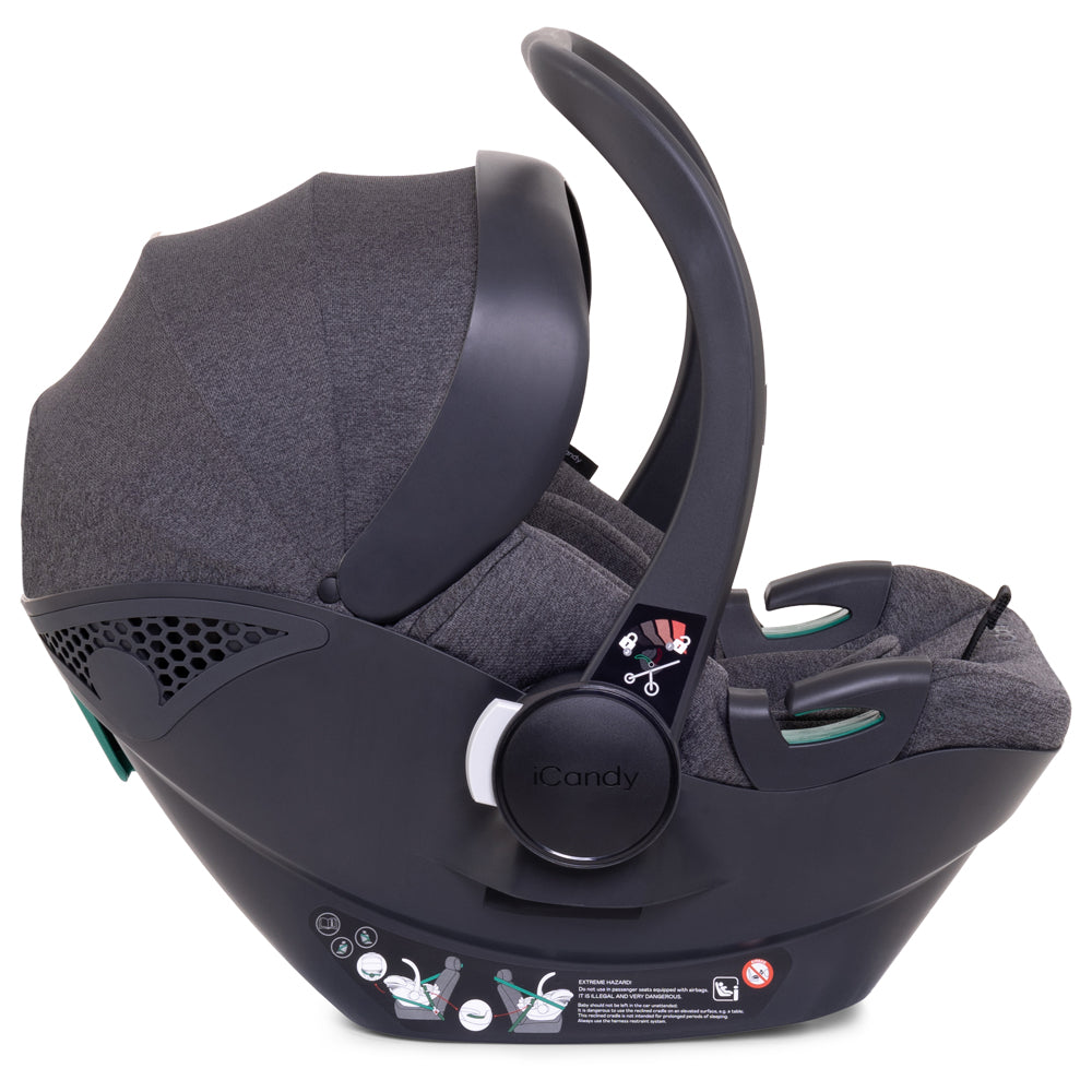 iCandy Peach 7 Double Travel System Bundle with Cocoon iSize Car Seat & Base - Truffle