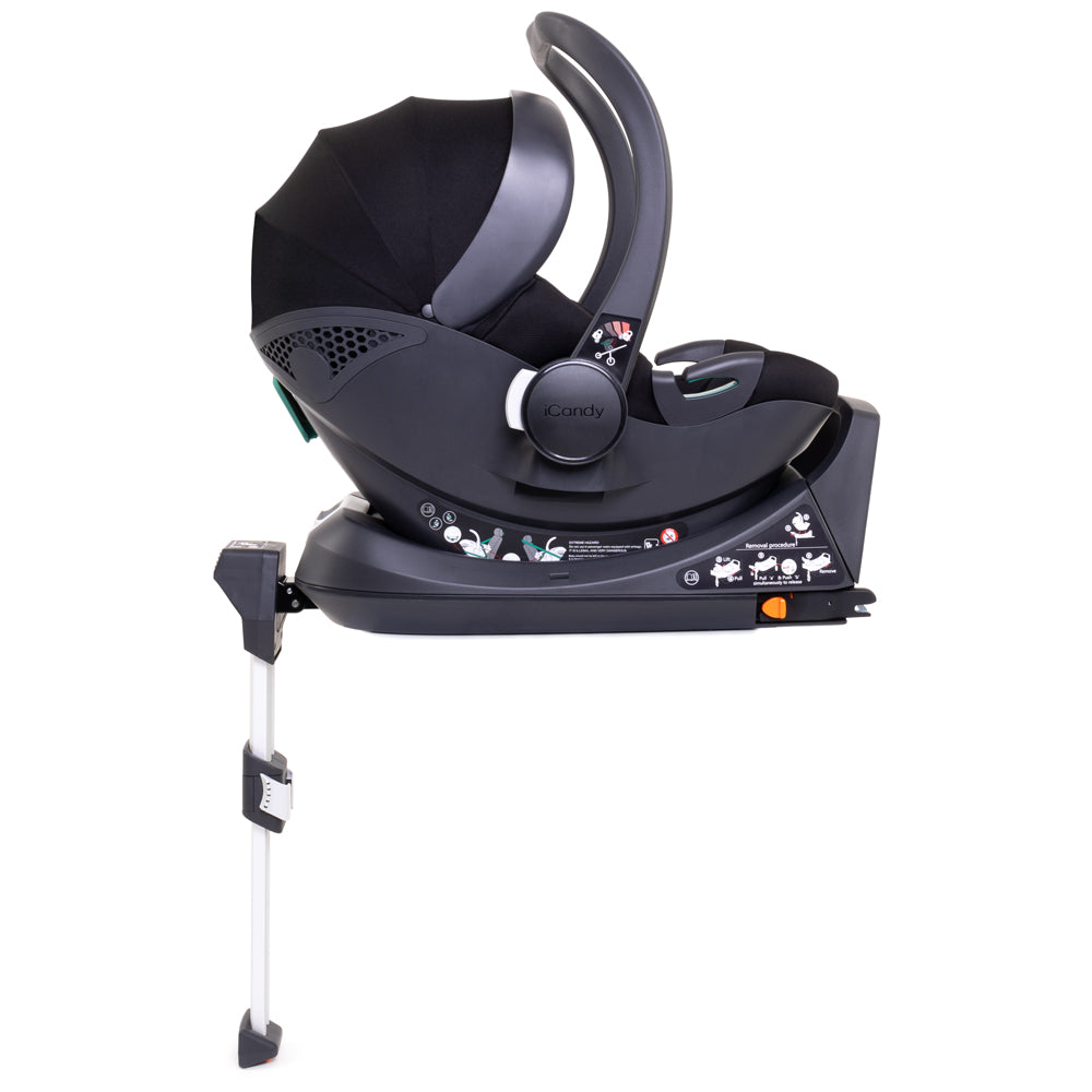 iCandy Peach 7 Twin Pushchair Travel System Bundle with Cocoon iSize Car Seat & Base - Coco