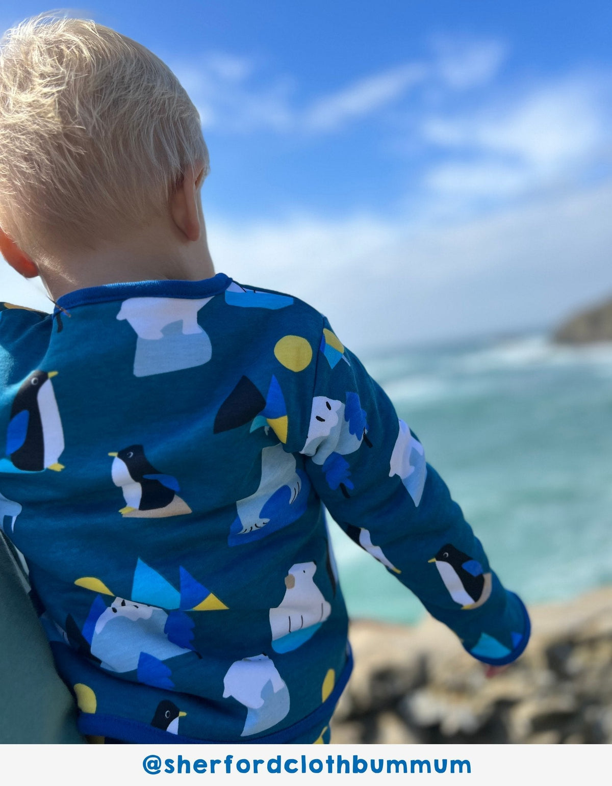Toby Tiger Organic Arctic Print Reversible Jacket