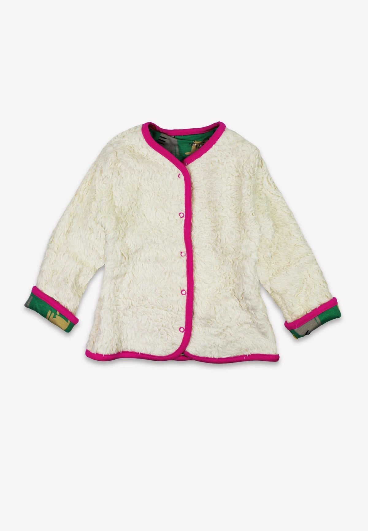 Toby Tiger Organic Kitten Print Reversible Jacket