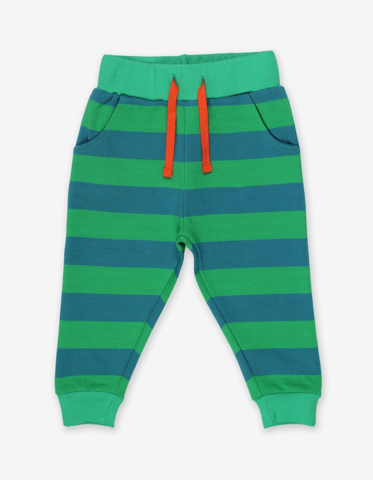 Toby Tiger Organic Green Green Striped Joggers