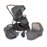 Joie Versatrax Trio On The Go Encore Travel System Bundle - Shell Grey