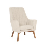 Tutti Bambini Jonah Luxe Rocking Chair & Foot Stool - Boucle Mushroom - Mushroom