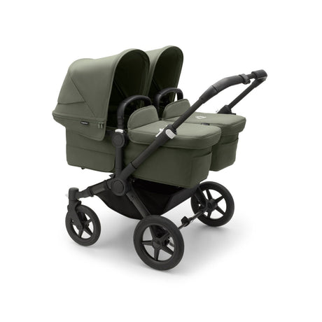 Bugaboo Donkey 5 Twin with Cybex Cloud T Travel System -  Black/Forest Green 2