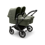 Bugaboo Donkey 5 Twin with Cybex Cloud T Travel System -  Black/Forest Green 2