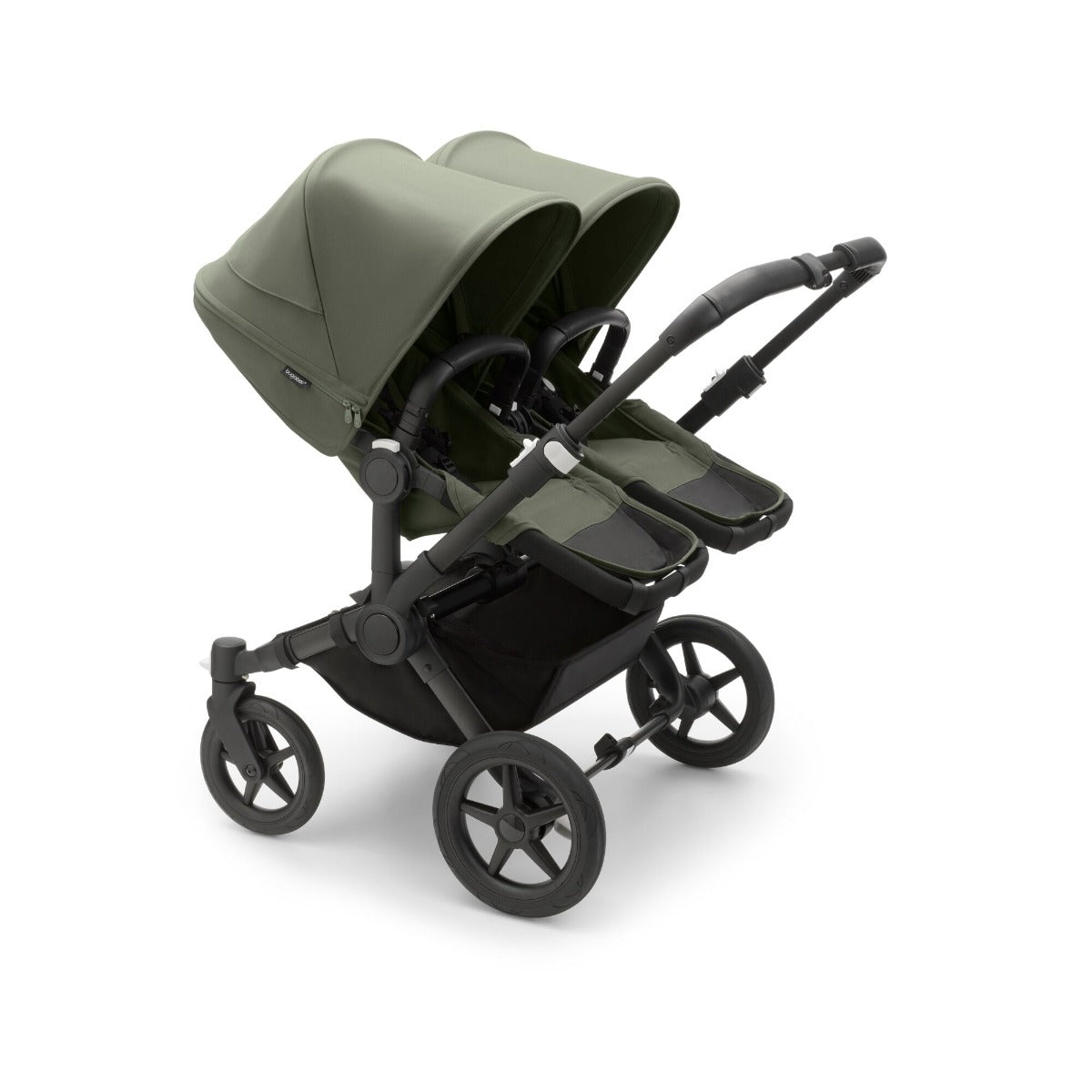 Bugaboo Donkey 5 Twin with Cybex Cloud T Travel System -  Black/Forest Green 3