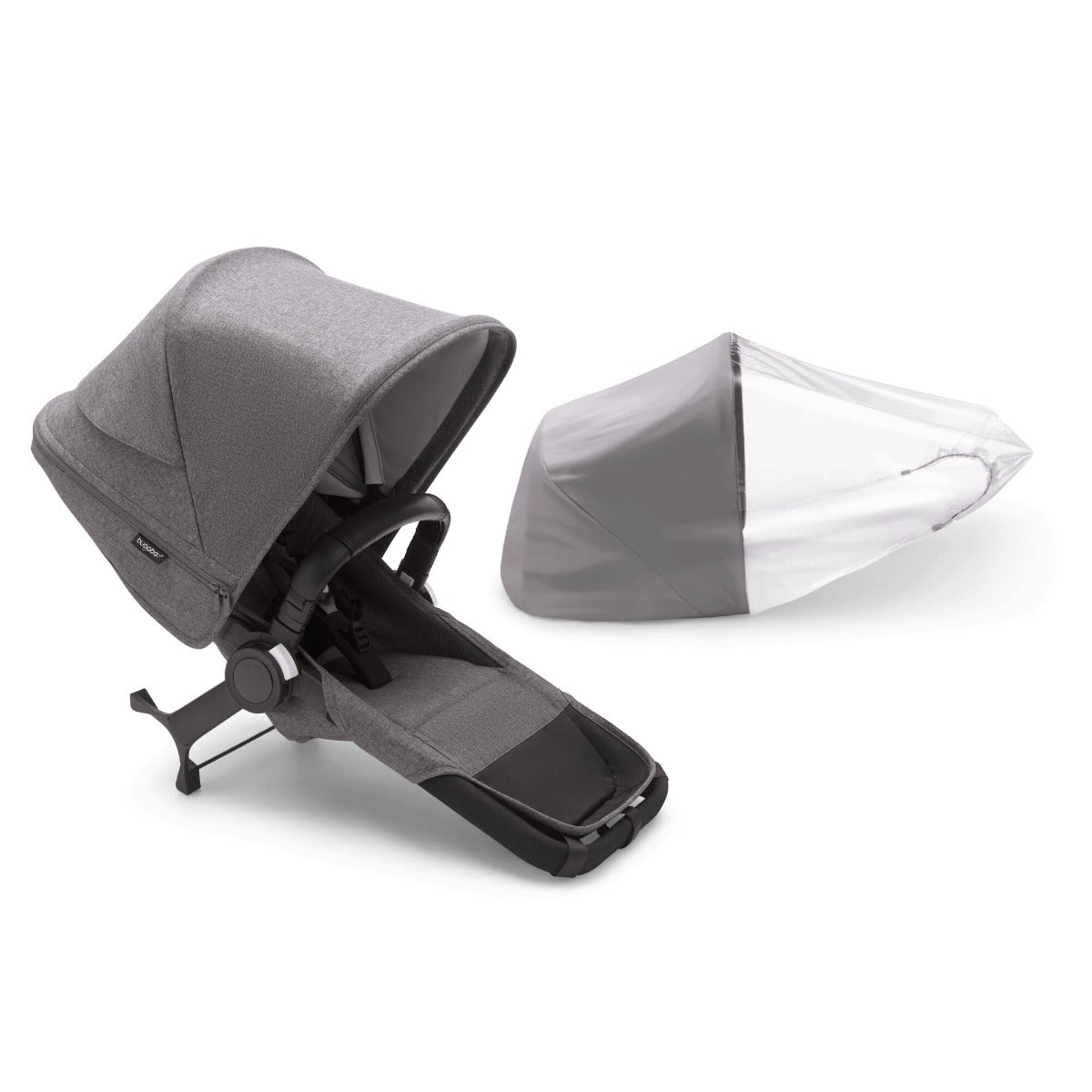 Bugaboo Donkey 5 Duo Extension Set Complete - Grey Melange