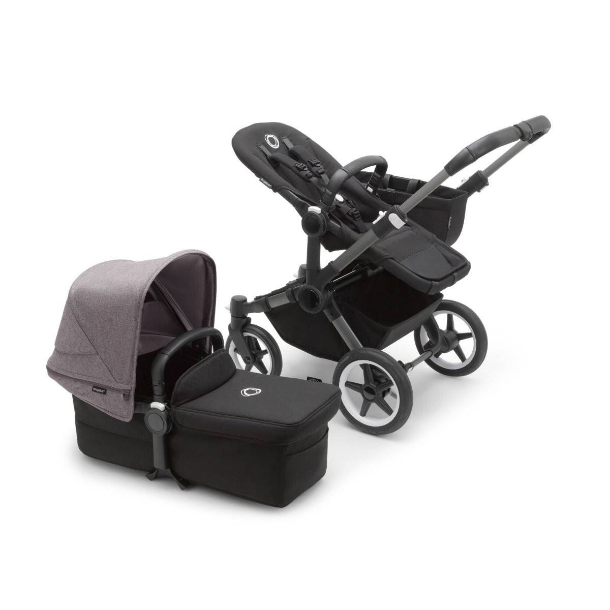 Bugaboo Donkey 5 Mono Pushchair - Grey Melange Canopy