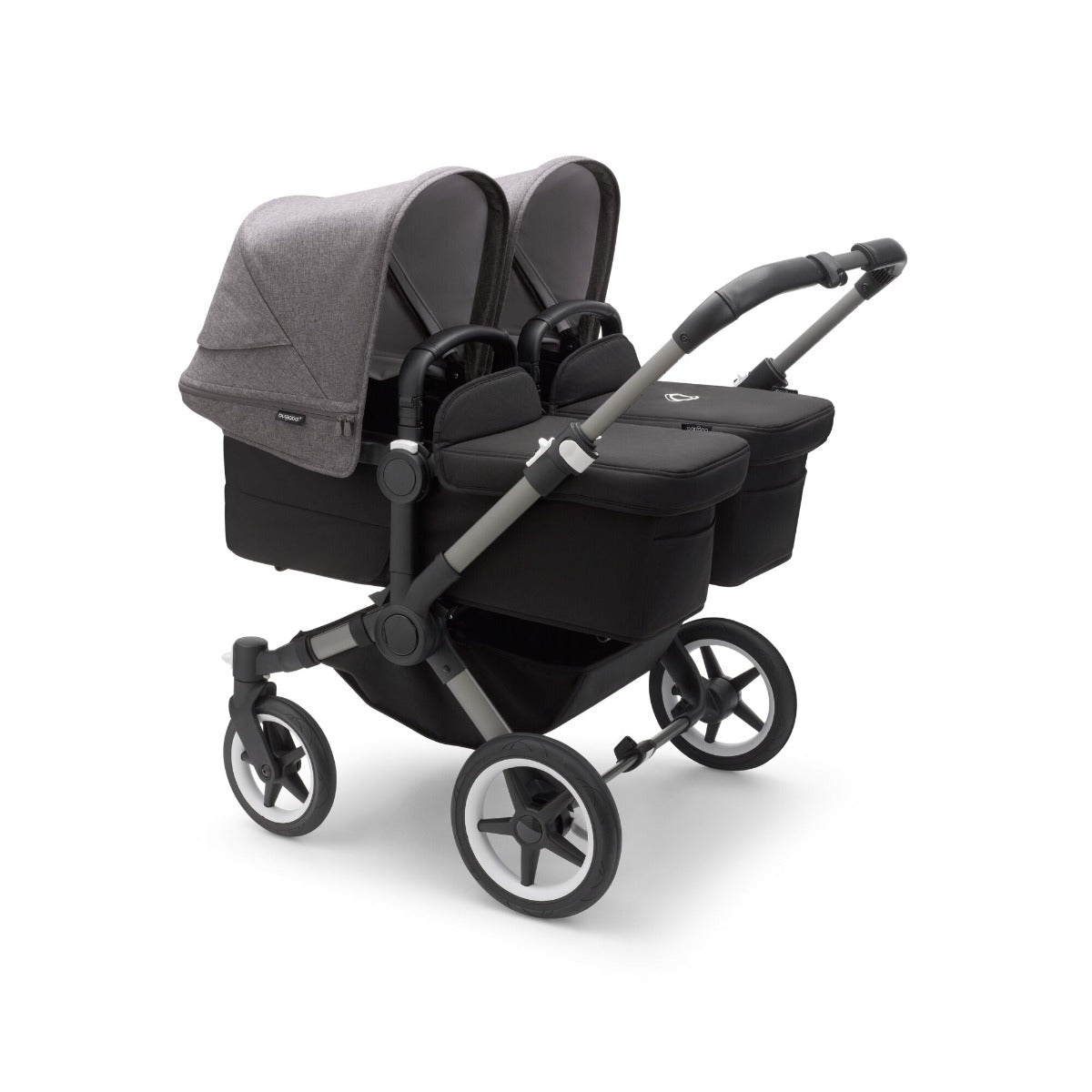 Bugaboo Donkey 5 Twin Pushchair - Grey Melange Canopy