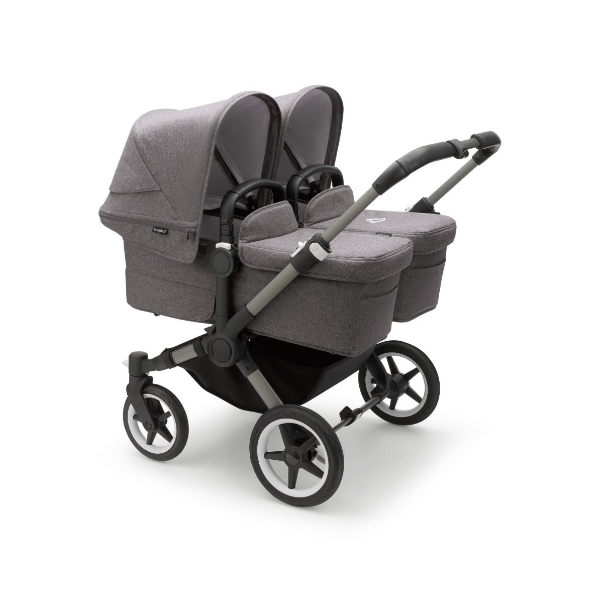Bugaboo Donkey 5 Twin Pushchair - Grey Melange Canopy