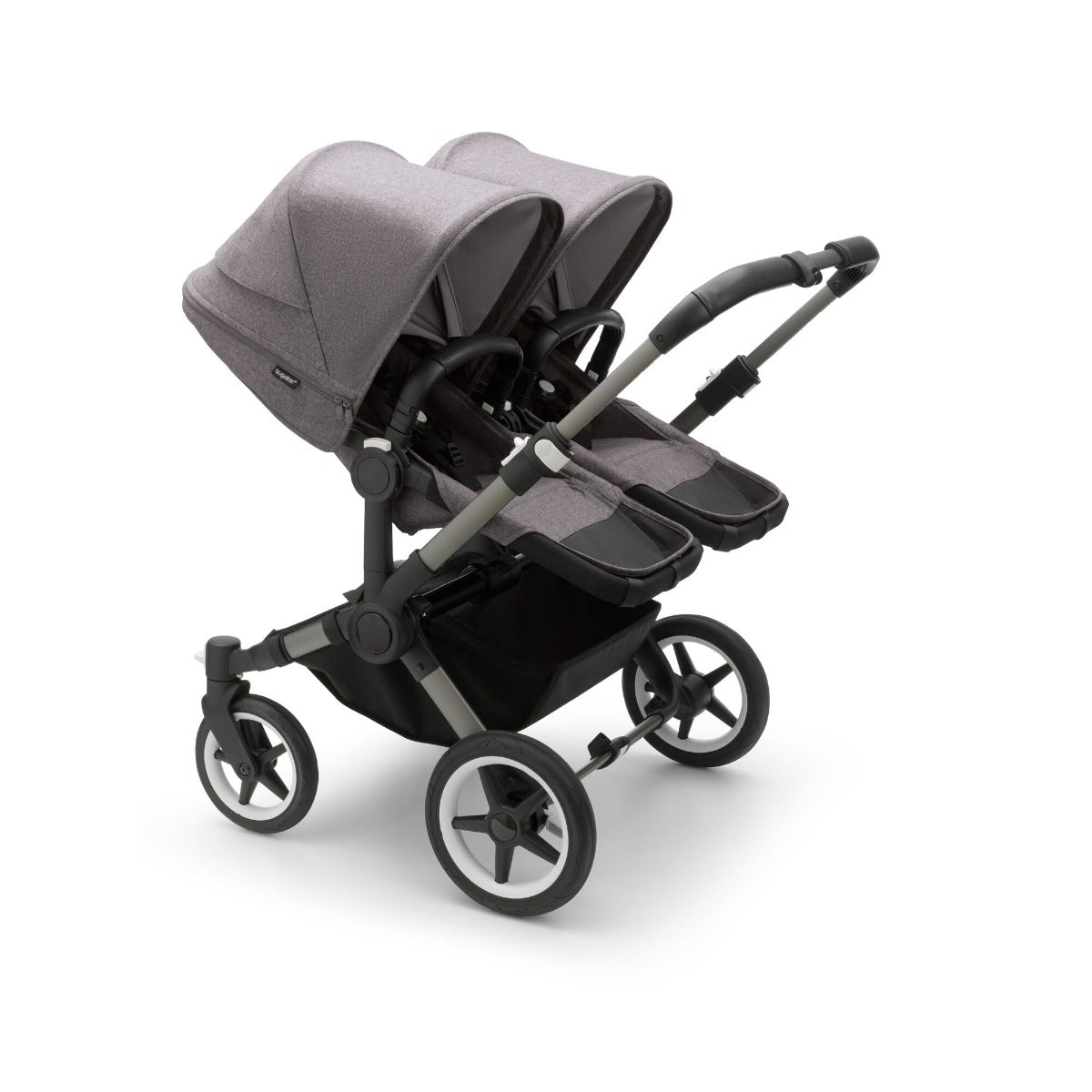Bugaboo Donkey 5 Twin with Maxi-Cosi Pebble 360 Travel System - Graphite/Grey Melange