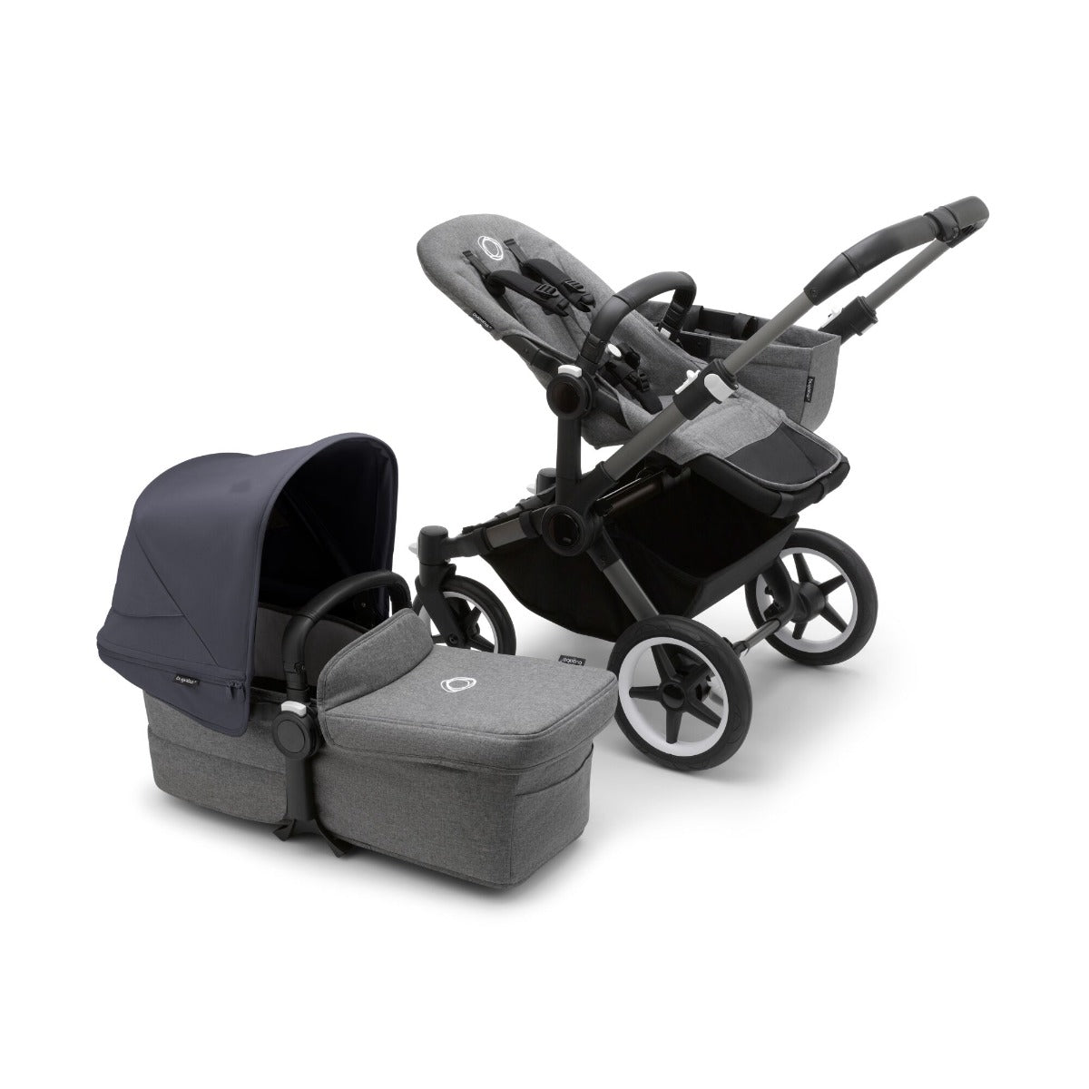 Bugaboo Donkey 5 Mono Pushchair - Stormy Blue Canopy