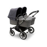 Bugaboo Donkey 5 Twin Pushchair - Stormy Blue Canopy