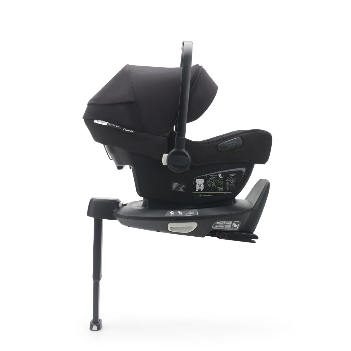Bugaboo Turtle Air by Nuna Car Seat + 360 Rotating Base - Black