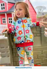 Toby Tiger Organic Rainbow Bloom Print Leggings
