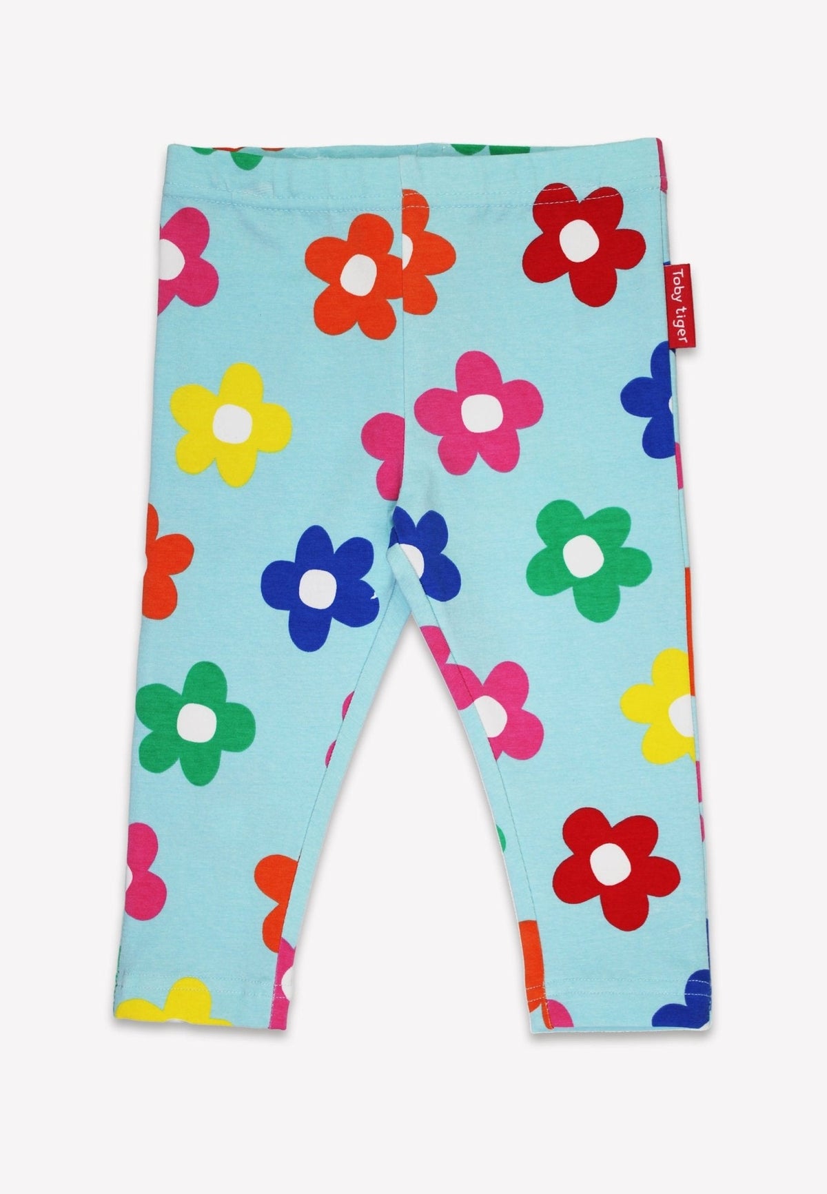 Toby Tiger Organic Rainbow Bloom Print Leggings
