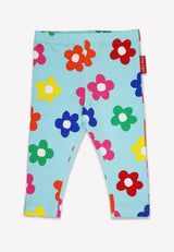 Toby Tiger Organic Rainbow Bloom Print Leggings