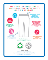 Toby Tiger Organic Blue Basic Leggings