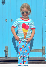 Toby Tiger Organic Ice Cream Cones Print Leggings