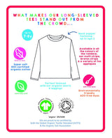 Toby Tiger Organic Blue Fire Engine Applique Long-Sleeved T-Shirt