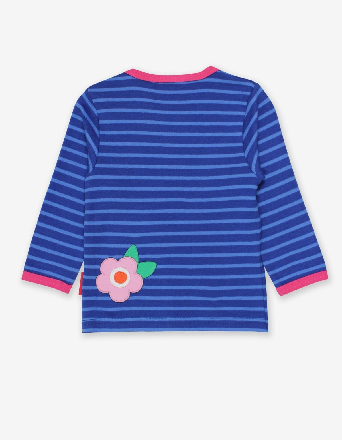 Toby Tiger Organic Red Bird Applique Long-Sleeved T-Shirt