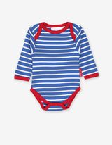 Toby Tiger Organic Blue Breton Bodysuit