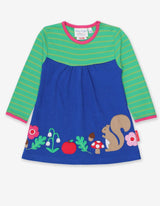 Toby Tiger Organic Forest Adventure Applique T-Shirt Dress