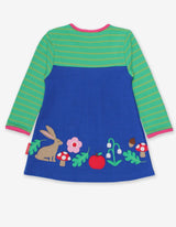 Toby Tiger Organic Forest Adventure Applique T-Shirt Dress