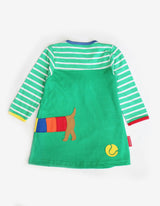 Organic Multi Sausage Dog Applique Dress
