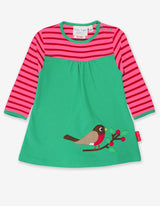Toby Tiger Organic Robin Applique Dress