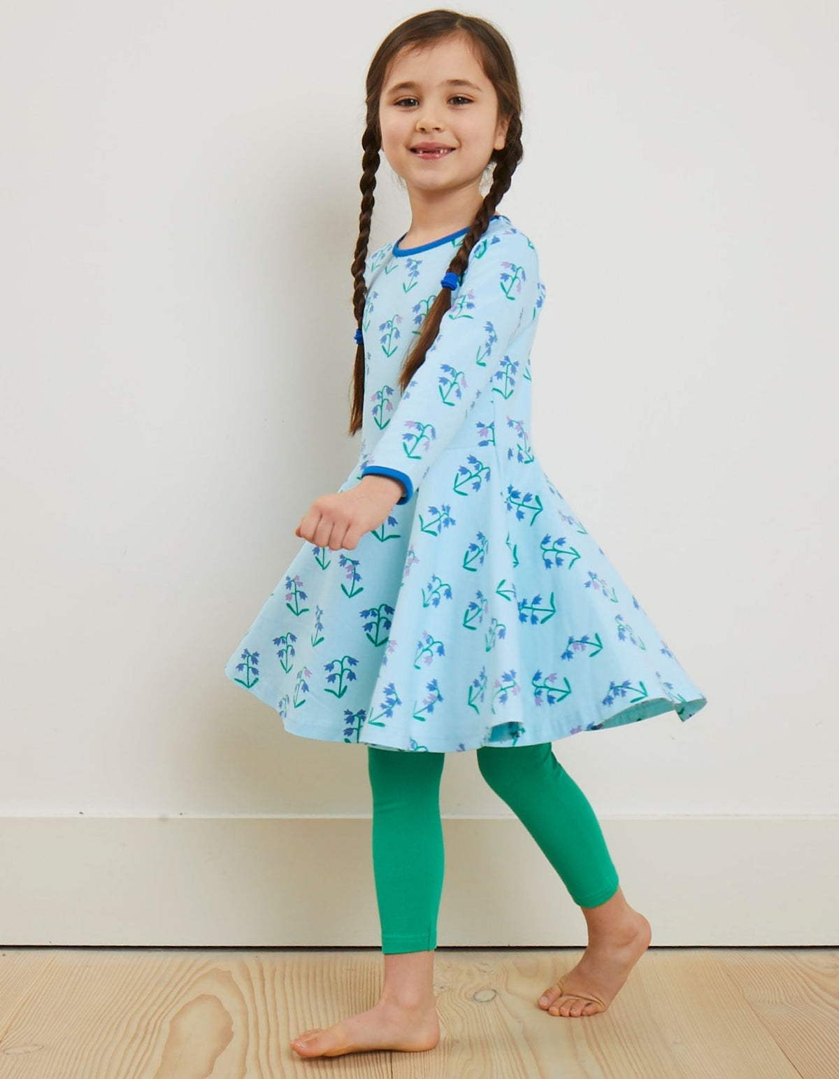 Toby Tiger Organic Spring Print Skater Dress