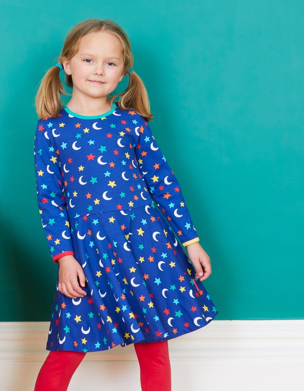 Organic Star Print Skater Dress