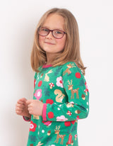 Toby Tiger Organic Forest Adventure Print Long-Sleeved T-Shirt