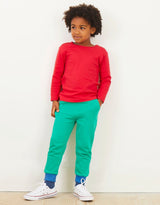 Toby Tiger Organic Red Basic Long-Sleeved T-Shirt