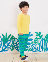 Organic Yellow Basic Long-Sleeved T-Shirt