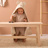 Tutti Bambini Hooded Towel - Love Cats