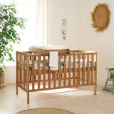 Tutti Bambini Malmo Cot Bed with Cot Top Changer & Mattress - Honey Oak