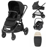 Maxi-Cosi Adorra Luxe Travel System Bundle - Twillic Black