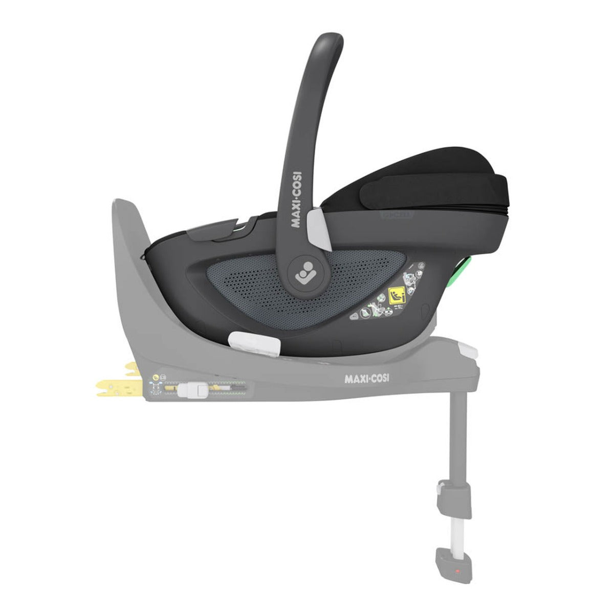iCandy Peach 7 Twin Pushchair Travel System Bundle with Maxi-Cosi Pebble 360 iSize Car Seat & Base - Biscotti